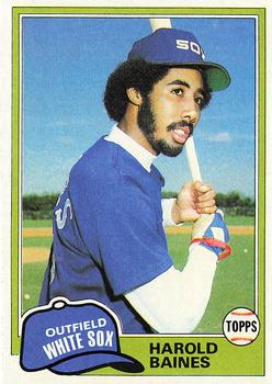 1981 Topps #347 Harold Baines Front