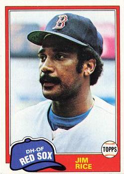 1981 Topps #500 Jim Rice Front