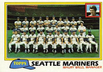 1981 Topps #672 Seattle Mariners / Maury Wills Front