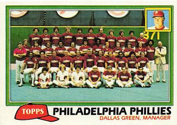1981 Topps #682 Philadelphia Phillies / Dallas Green Front