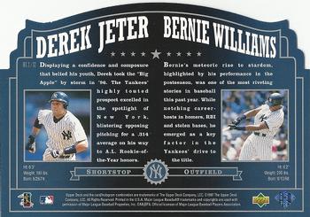 1997 Upper Deck Home Team Heroes #HT2 Bernie Williams / Derek Jeter Back