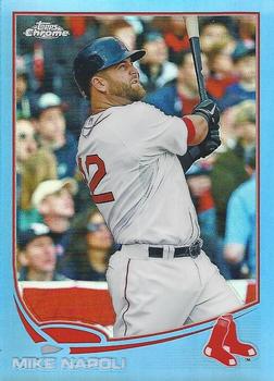 2013 Topps Chrome - Blue Refractors #46 Mike Napoli Front