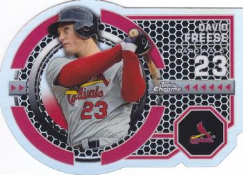 2013 Topps Chrome - Dynamic Die Cuts #DY-DF David Freese Front