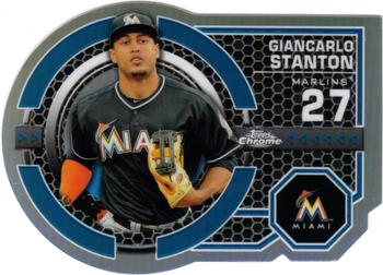 2013 Topps Chrome - Dynamic Die Cuts #DY-GS Giancarlo Stanton Front