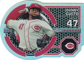 2013 Topps Chrome - Dynamic Die Cuts #DY-JC Johnny Cueto Front