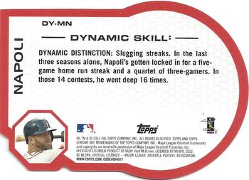 2013 Topps Chrome - Dynamic Die Cuts #DY-MN Mike Napoli Back