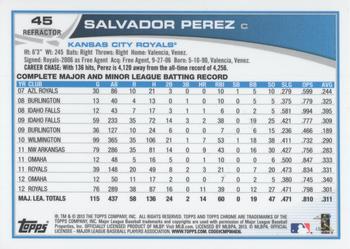 2013 Topps Chrome - Refractors #45 Salvador Perez Back