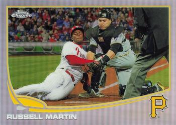 2013 Topps Chrome - Refractors #89 Russell Martin Front