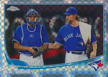 2013 Topps Chrome - X-Fractors #62 R.A. Dickey Front
