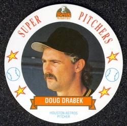 1993 Ben's Bakers Super Pitchers Discs #7 Doug Drabek Front