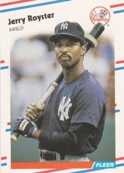 1988 Fleer - Glossy #221 Jerry Royster Front