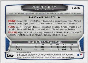 2013 Bowman Chrome - Prospects #BCP206 Albert Almora Back