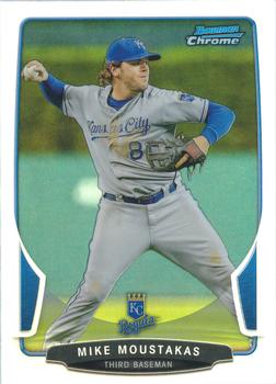 2013 Bowman Chrome - Refractors #122 Mike Moustakas Front