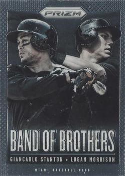 2013 Panini Prizm - Band of Brothers #BB4 Giancarlo Stanton / Logan Morrison Front