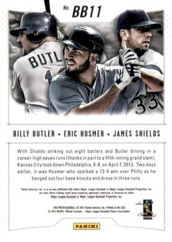 2013 Panini Prizm - Band of Brothers #BB11 Billy Butler / Eric Hosmer / James Shields Back