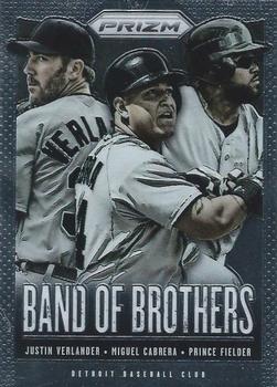 2013 Panini Prizm - Band of Brothers #BB30 Justin Verlander / Miguel Cabrera / Prince Fielder Front