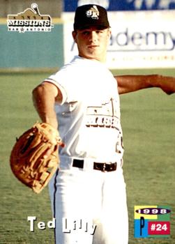 1998 Grandstand San Antonio Missions #16 Ted Lilly Front