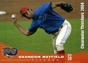 2004 Grandstand Clearwater Threshers #NNO Brandon Mayfield Front