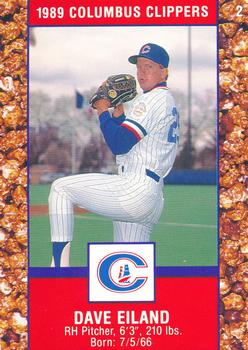 1989 Columbus Clippers Police #2 Dave Eiland Front