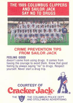 1989 Columbus Clippers Police #7 Scott Nielsen Back