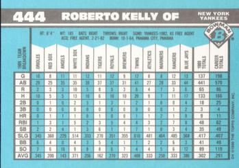 1990 Bowman - Limited Edition (Tiffany) #444 Roberto Kelly Back