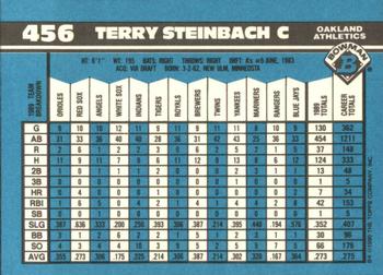 1990 Bowman - Limited Edition (Tiffany) #456 Terry Steinbach Back