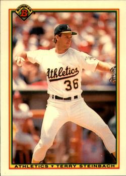 1990 Bowman - Limited Edition (Tiffany) #456 Terry Steinbach Front