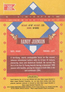 2013 Panini Hometown Heroes - Zip Code #295 Randy Johnson Back