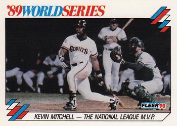 1990 Fleer - World Series #2 Kevin Mitchell - The National League MVP Front