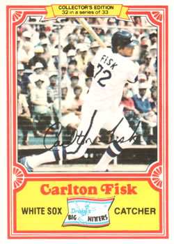 1981 Topps Drake's Big Hitters #32 Carlton Fisk Front