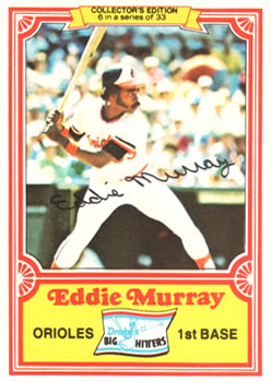 1981 Topps Drake's Big Hitters #6 Eddie Murray Front