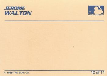1989 Star Jerome Walton #10 Jerome Walton Back