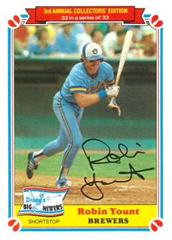 1983 Topps Drake's Big Hitters #33 Robin Yount Front