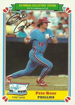 1983 Topps Drake's Big Hitters #24 Pete Rose Front
