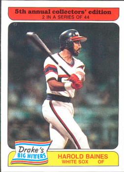 1985 Topps Drake's Big Hitters #2 Harold Baines Front
