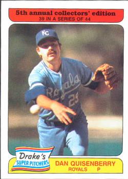 1985 Topps Drake's Big Hitters #39 Dan Quisenberry Front