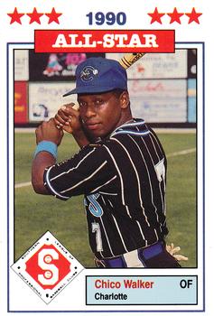 1990 Jennings Southern League All-Stars #34 Chico Walker Front