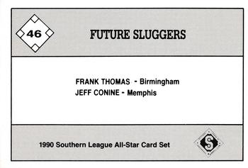 1990 Jennings Southern League All-Stars #46 Frank Thomas / Jeff Conine Back