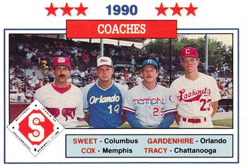 1990 Jennings Southern League All-Stars #49 Rick Sweet / Ron Gardenhire / Jeff Cox / Jim Tracy Front