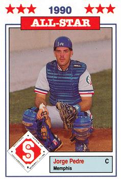 1990 Jennings Southern League All-Stars #7 Jorge Pedre Front