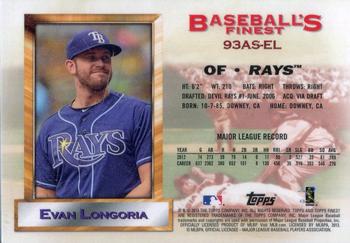 2013 Finest - 1993 Finest All-Stars #93AS-EL Evan Longoria Back