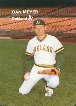 1985 Mother's Cookies Oakland Athletics #23 Dan Meyer Front