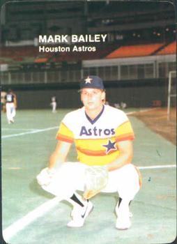 1985 Mother's Cookies Houston Astros #17 Mark Bailey Front