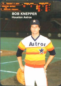 1985 Mother's Cookies Houston Astros #20 Bob Knepper Front