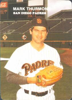 1985 Mother's Cookies San Diego Padres #21 Mark Thurmond Front