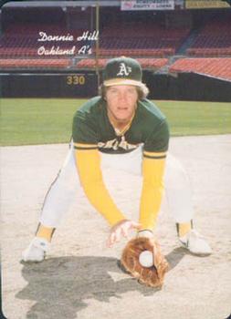 1986 Mother's Cookies Oakland Athletics #12 Donnie Hill Front
