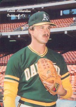 1986 Mother's Cookies Oakland Athletics #17 Keith Atherton Front
