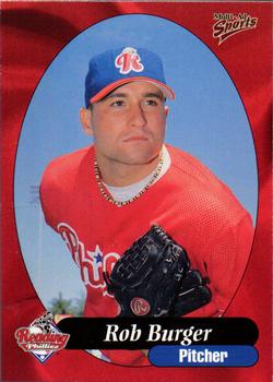 1999 Multi-Ad Reading Phillies #3 Rob Burger Front