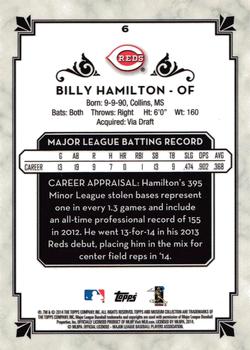 2014 Topps Museum Collection #6 Billy Hamilton Back