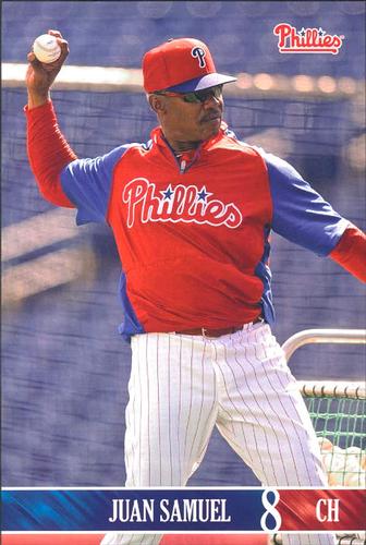 2013 Philadelphia Phillies Photocards #33 Juan Samuel Front